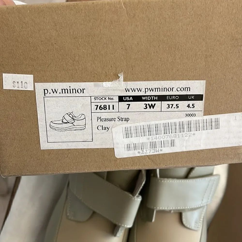 P.W. MINOR CLAY TAUPE LEATHER COMFORT SHOES. NEW - Picture 10 of 11